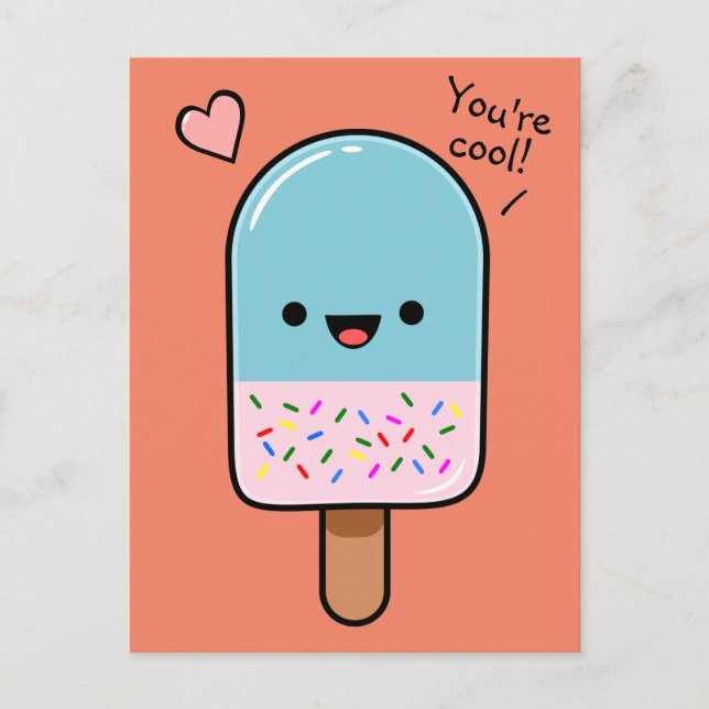 Carte Postale Vous êtes le Cool Ice Lolly (Devant)