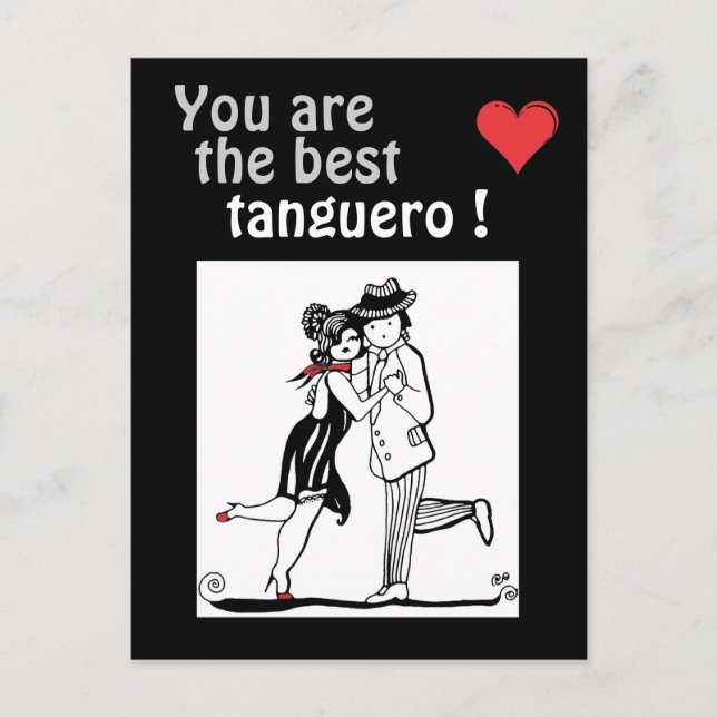 Carte Postale Vous êtes le meilleur Tango Tanguero (Devant)