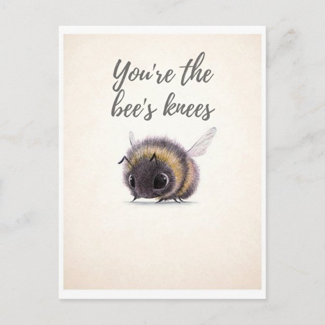 Carte Postale Vous êtes les genoux de l'abeille (Devant)