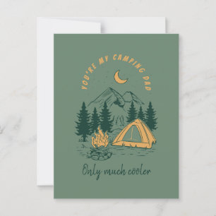 Carte Postale Vous êtes Ma Fête des pères de Camping Papa Drôle