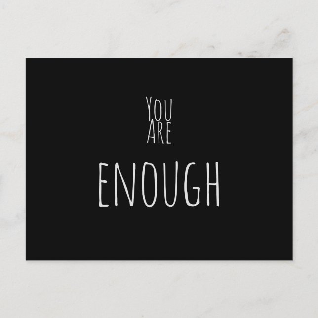 Carte Postale Vous Êtes Suffisamment Positive Affirmation (Devant)