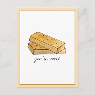 Carte Postale Vous êtes Sweet Scottish Shortbread Biscuits UK Fo