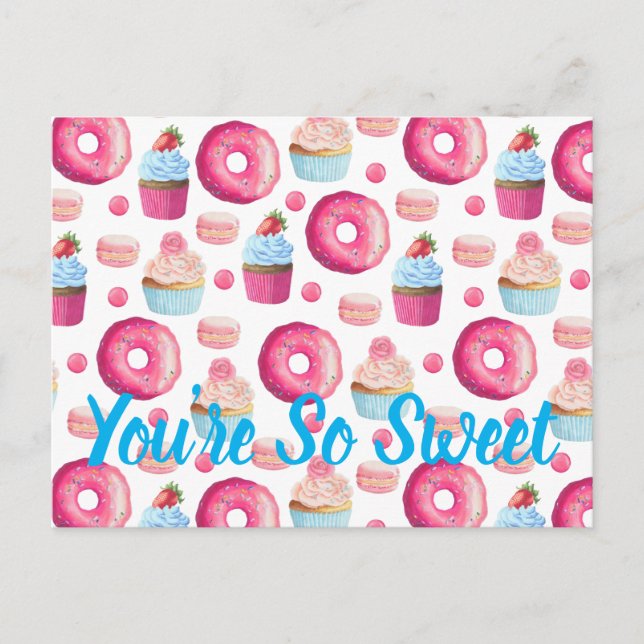 Carte Postale Vous êtes tellement sucré Cupcake Donut Bakery (Devant)
