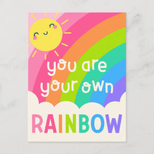 Carte Postale Vous êtes votre propre arc-en-ciel