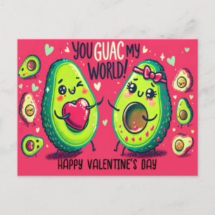 Carte Postale Vous Guac Mon Monde Drôle Avocado Saint Valentin