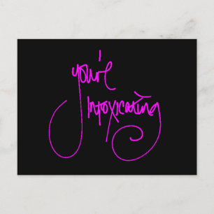 CARTE POSTALE VOUS INTOXIEZ CHEEKY FLIRTING DITES COMPLI
