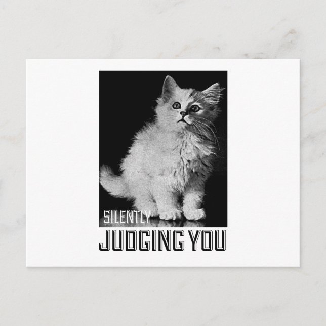 Carte Postale Vous Jugez Silencieusement (Devant)