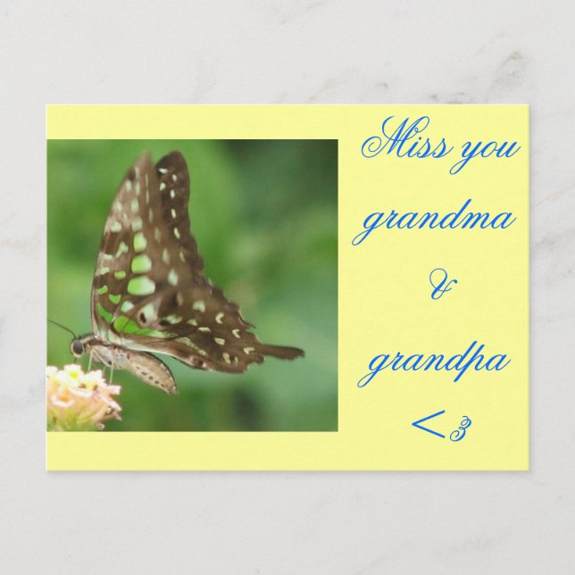 CARTE POSTALE VOUS MANQUANT (Devant)