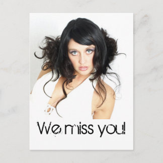 Carte Postale Vous Manquez !