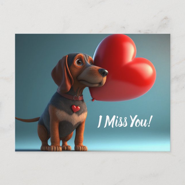 Carte Postale Vous Manquez ! (Devant)