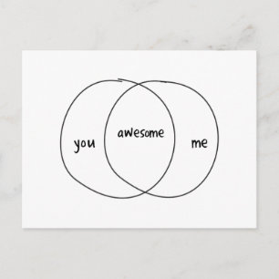 Carte Postale Vous Me Magnifique Diagramme Venn