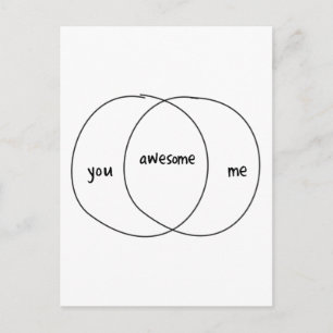 Carte Postale Vous Me Magnifique Diagramme Venn