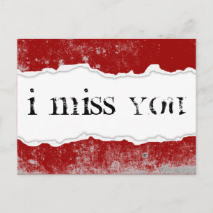 Carte Postale vous me manquez page rip