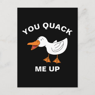 Carte Postale Vous Me Quittez Drôle Agriculture Animal Canard Pu