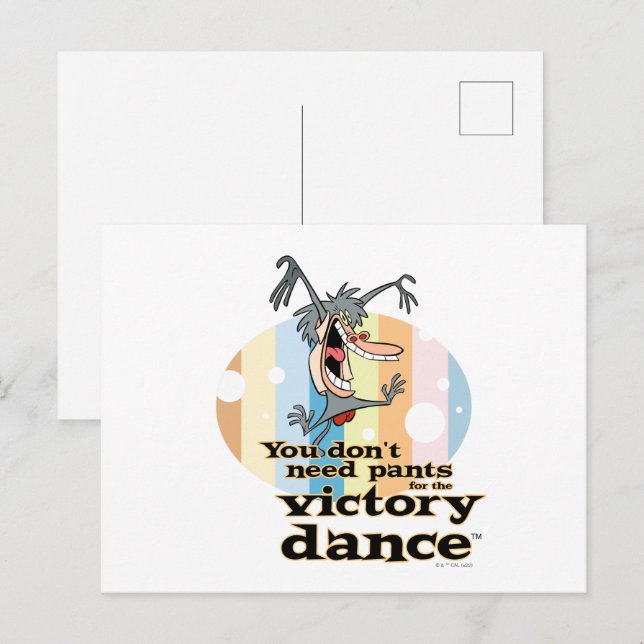 Carte Postale Vous n'avez pas besoin de pantalons pour la danse  (Devant / Derrière)