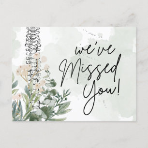Carte Postale Vous nous avez manqué, Chiropractic Recall Postcar