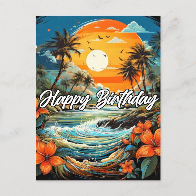 Carte Postale Vous souhaitant un merveilleux anniversaire (Devant)