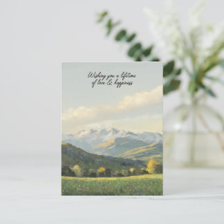 Carte Postale Vous souhaiter une vie d'amour et de bonheur