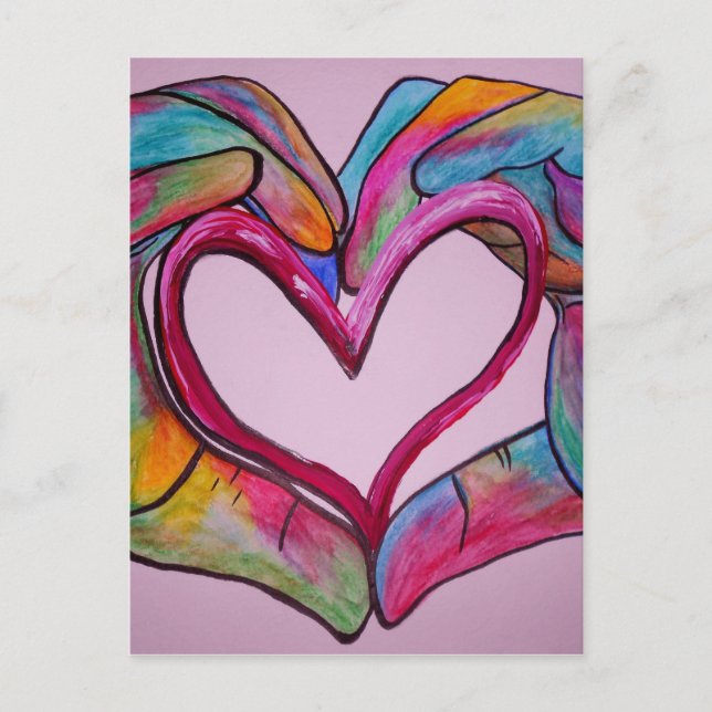 Carte Postale Vous tenez mon coeur dans vos mains (Devant)