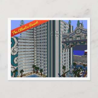 Carte postale Voxel : L'Atlantis Resourt