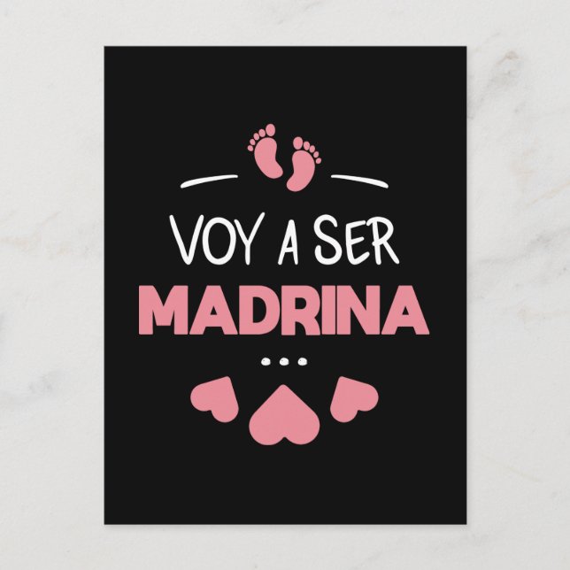 Carte Postale Voy a ser madrina (Devant)