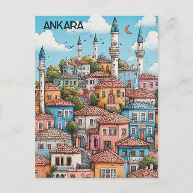 Carte Postale Voyage à Ankara Turkiye (Devant)
