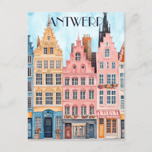 Carte Postale Voyage à Anvers Belgique