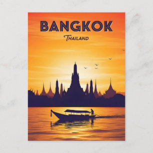 Carte Postale Voyage à Bangkok Thaïlande vintage