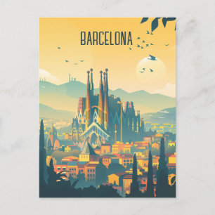 Carte Postale Voyage à Barcelone