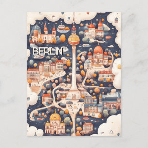 Carte Postale Voyage à Berlin Allemagne