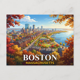 Carte Postale Voyage à Boston Massachusetts