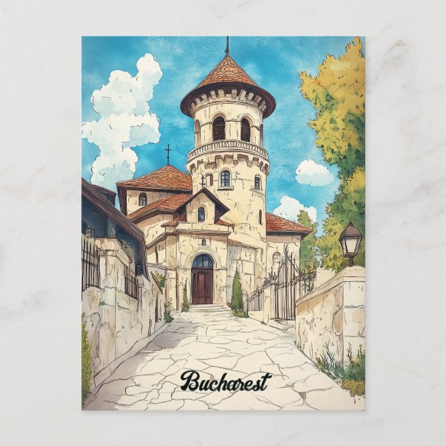 Carte Postale Voyage à Bucarest Roumanie (Devant)