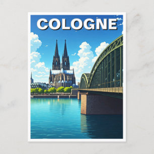 Carte Postale Voyage à Cologne en Allemagne