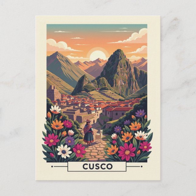 Carte Postale Voyage à Cusco Pérou (Devant)