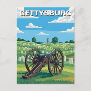 Carte Postale Voyage à Gettysburg en Pennsylvanie