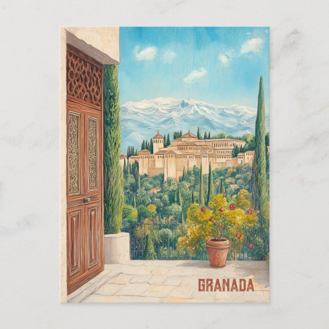 Carte Postale Voyage à Grenade Espagne (Devant)