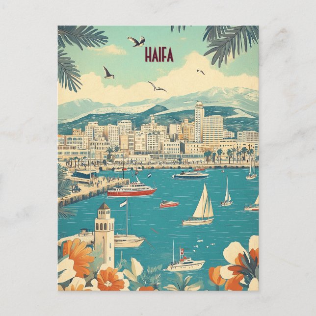 Carte Postale Voyage à Haïfa Israël (Devant)