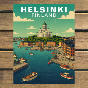 Carte Postale Voyage à Helsinki en Finlande au bord de l'eau
