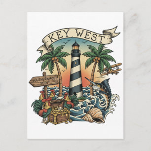 Carte Postale Voyage à Key West en Floride