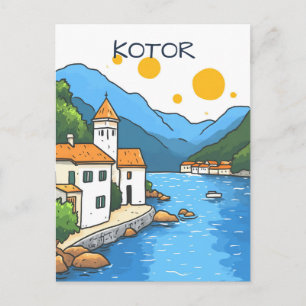 Carte Postale Voyage à Kotor Monténégro