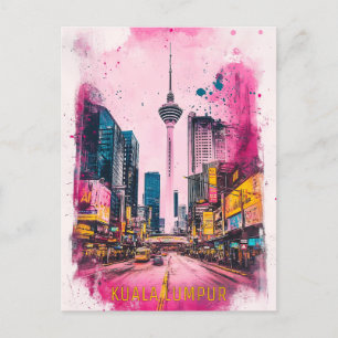 Carte Postale Voyage à Kuala Lumpur Malaisie