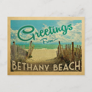 Carte Postale Voyage à l'ancienne à Bethany Beach