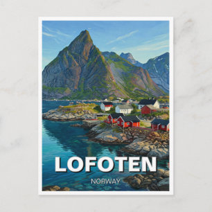 Carte Postale Voyage à Lofoten en Norvège