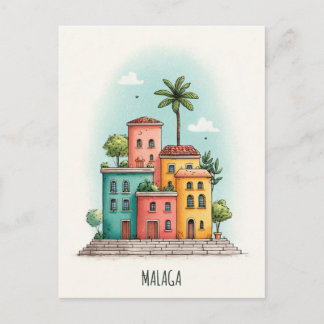 Carte Postale Voyage à Malaga Espagne