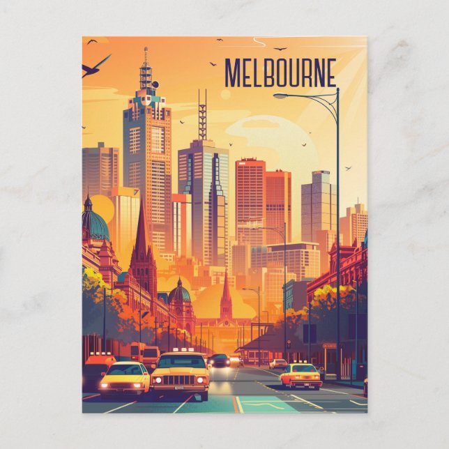 Carte Postale Voyage à Melbourne (Devant)
