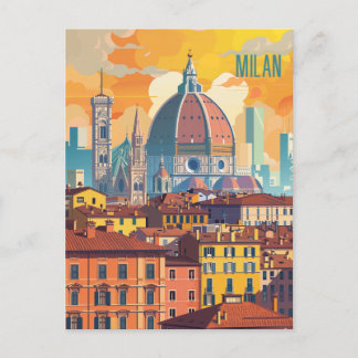 Carte Postale Voyage à Milan