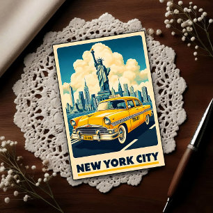 Carte Postale Voyage à New York 1955 Vintage
