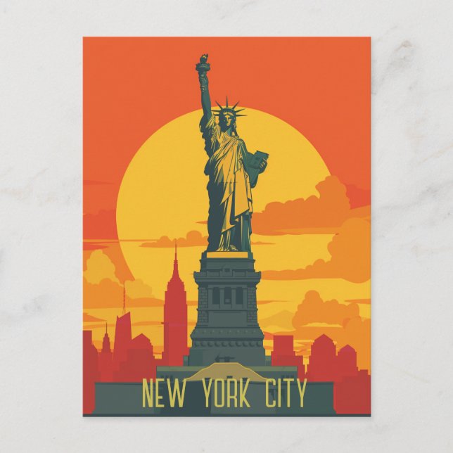 Carte Postale Voyage à New York City (Devant)