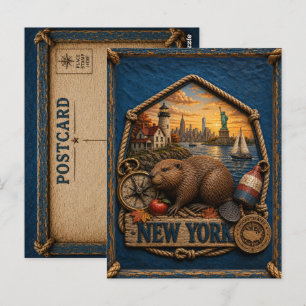 Carte Postale Voyage à New York Vintage