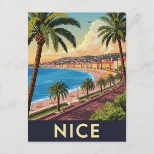 Carte Postale Voyage à Nice France Vintage